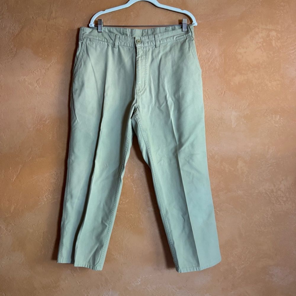 Patagonia Organic Cotton Chino Pants 36 Short Khaki Straight Casual